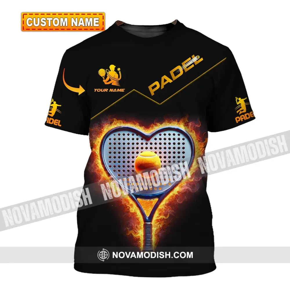 Unisex Shirt - Custom Name Padel Tennis T-Shirt