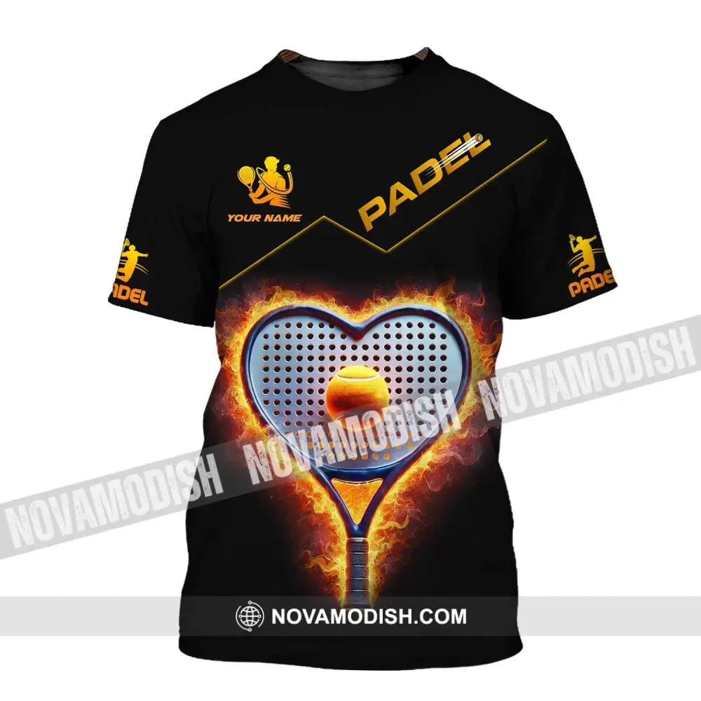 Unisex Shirt - Custom Name Padel Tennis T-Shirt / S T-Shirt