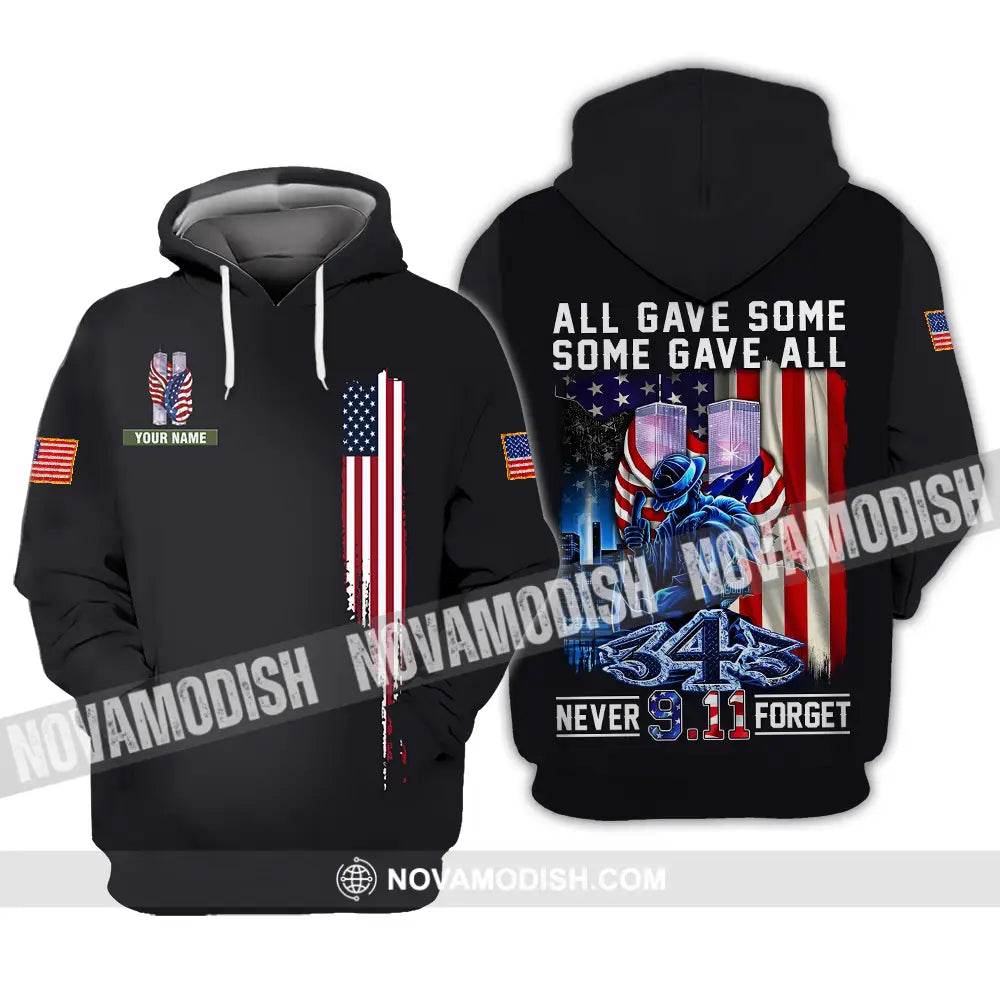 Unisex Shirt - Custom Name Patriot Day 911 Shirt All Gave Some Some Gave All Hoodie / S T-shirt