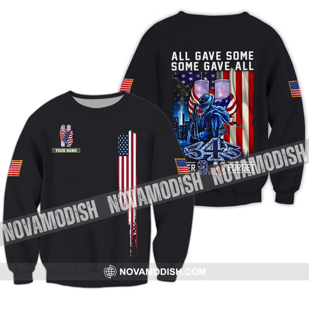 Unisex Shirt - Custom Name Patriot Day 911 Shirt All Gave Some Some Gave All Long Sleeve / S T-shirt