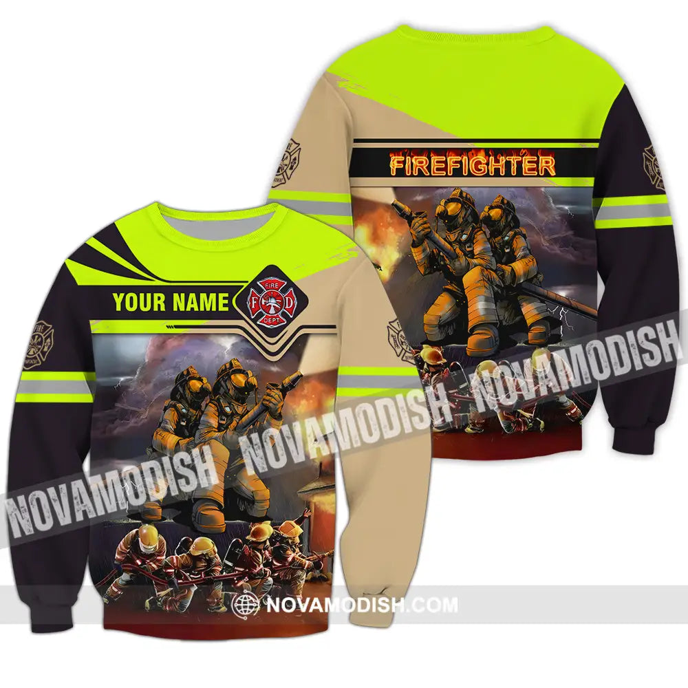 Unisex Shirt - Custom Name Patriot Day 911 Shirt Fire Dept Long Sleeve / S T-shirt