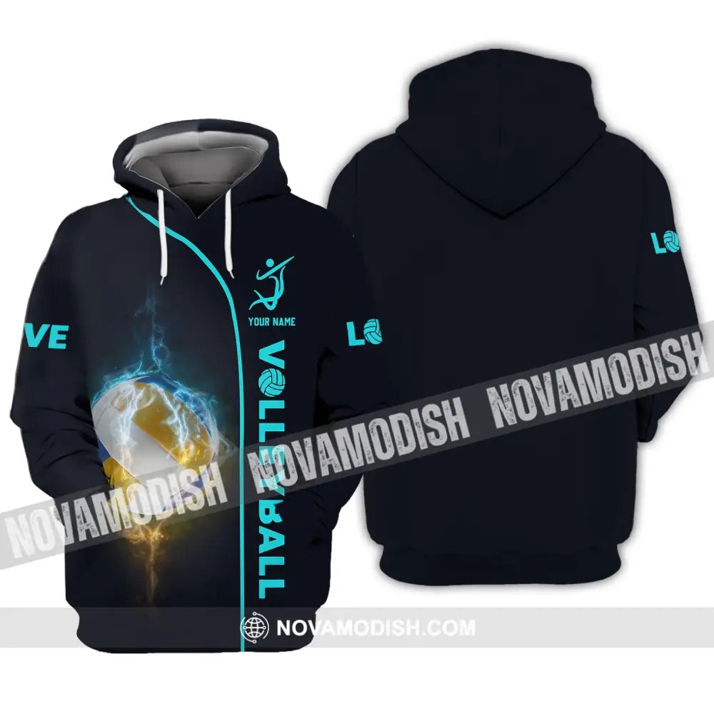 Unisex Shirt - Custom Name Shirt - Personalized Volleyball Shirt - Volleyball Clothing Hoodie / S T-shirt