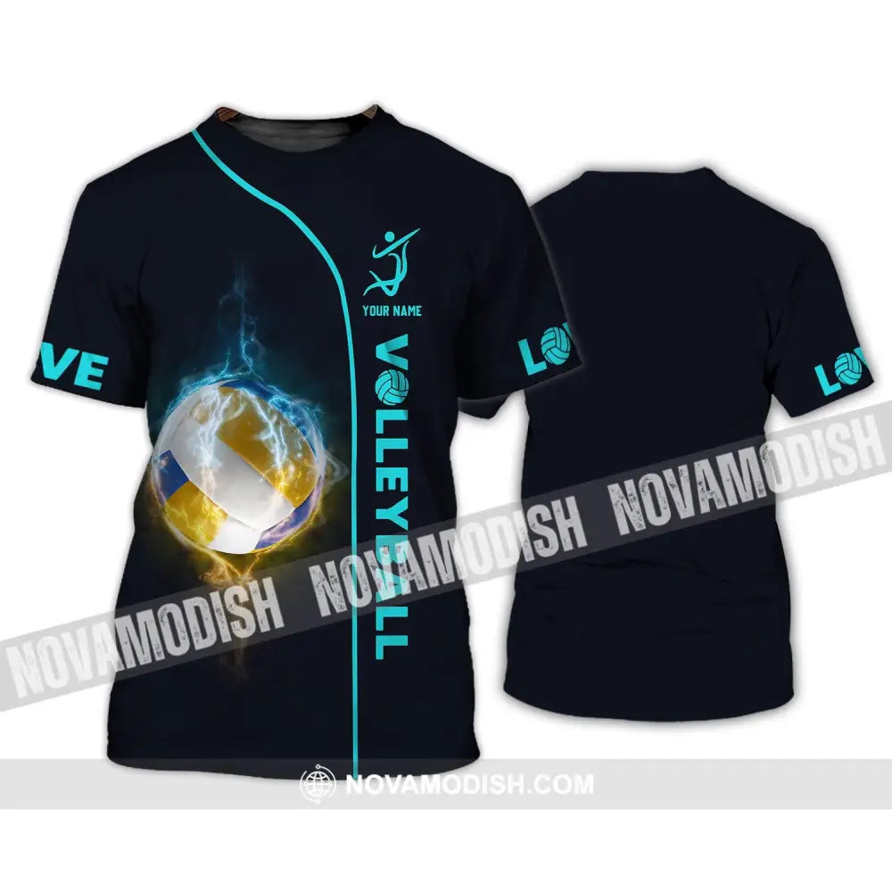 Unisex Shirt - Custom Name Shirt - Personalized Volleyball Shirt - Volleyball Clothing T-Shirt / S T-shirt