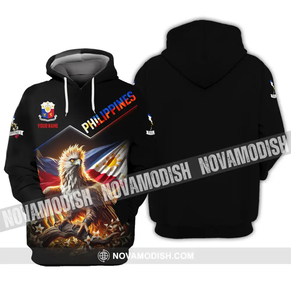 Unisex Shirt Custom Name Philippines Lover Gift Hoodie / S T-Shirt