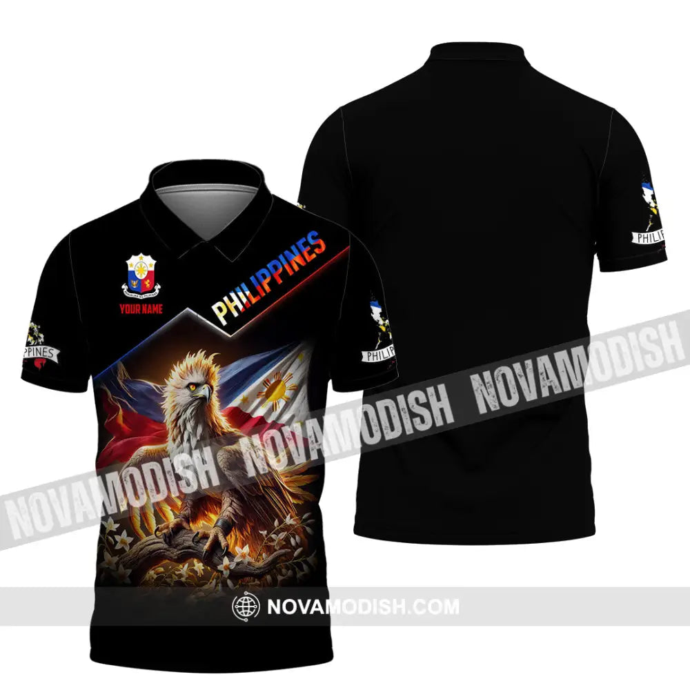 Unisex Shirt Custom Name Philippines Lover Gift Polo / S T-Shirt