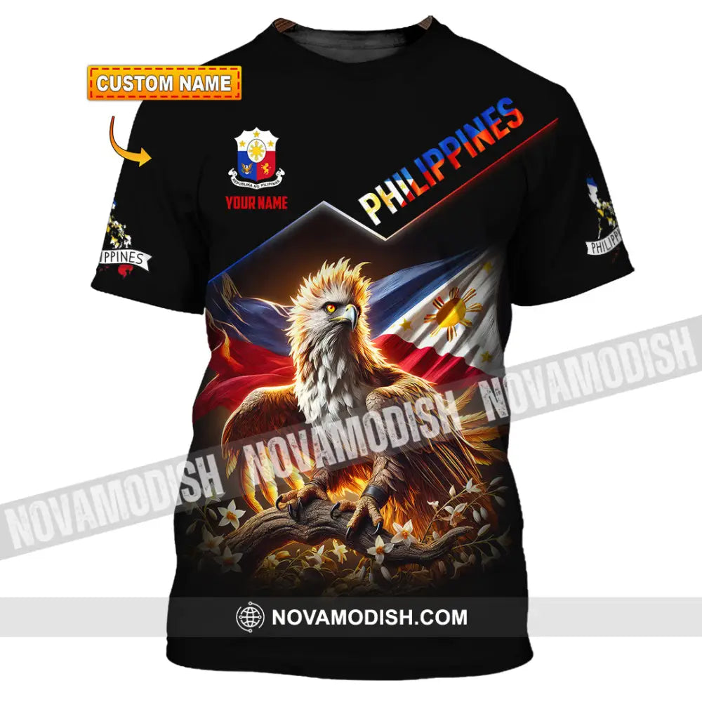 Unisex Shirt Custom Name Philippines Lover Gift T-Shirt