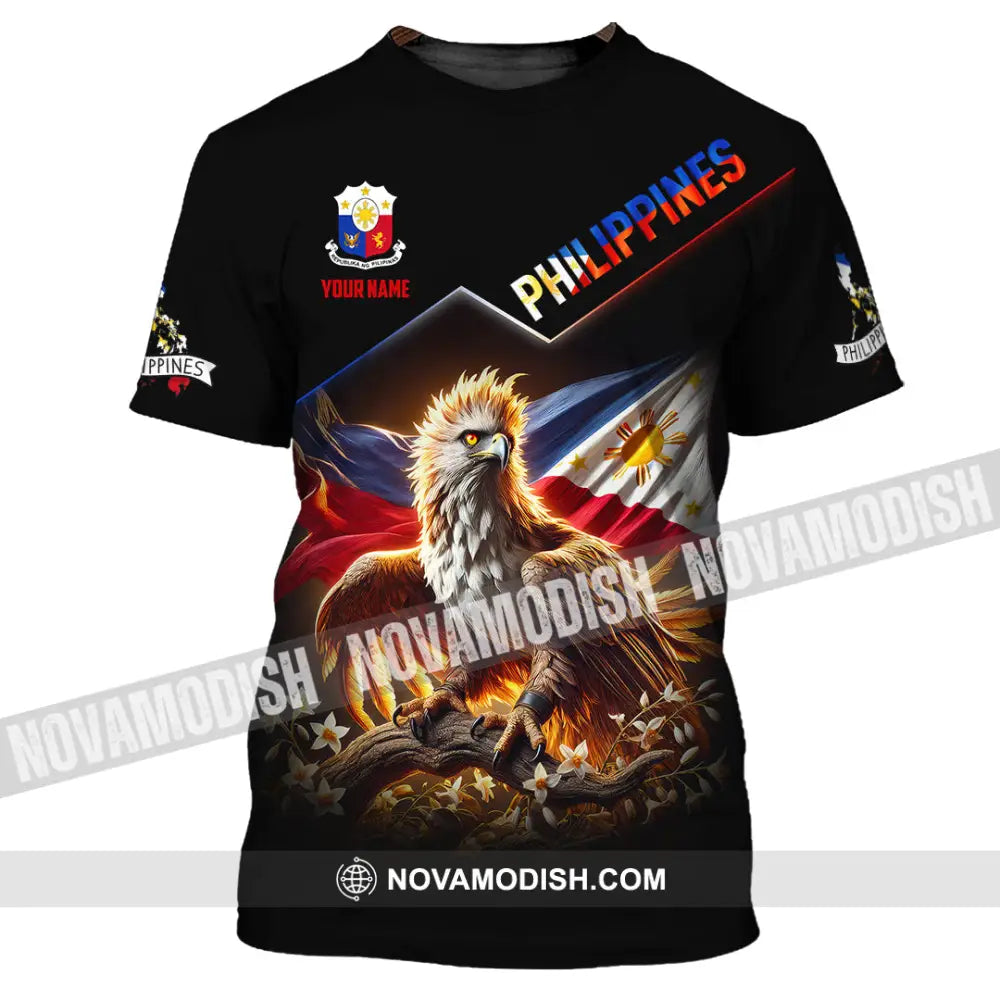 Unisex Shirt Custom Name Philippines Lover Gift T-Shirt / S T-Shirt