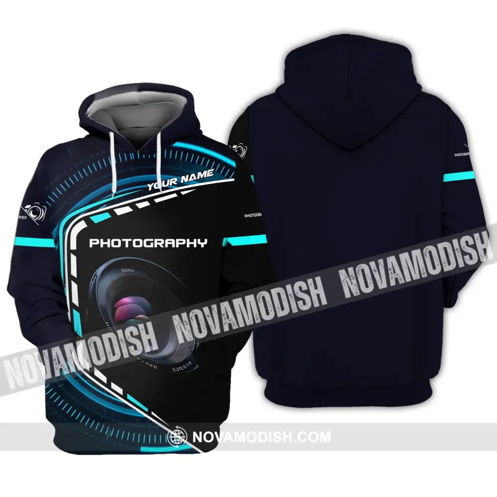 Unisex Shirt Custom Name Photography T-Shirt Gift For Photographers Hoodie / S
