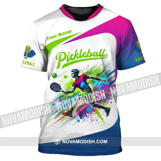Unisex Shirt Custom Name Pickleball Lover Hoodie Polo Long Sleeve Gift For Players T-Shirt / S