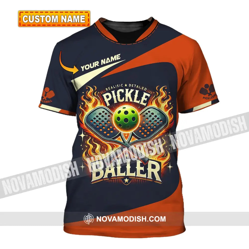 Unisex Shirt Custom Name Pickleball T-Shirt For Club Gift Players T-Shirt