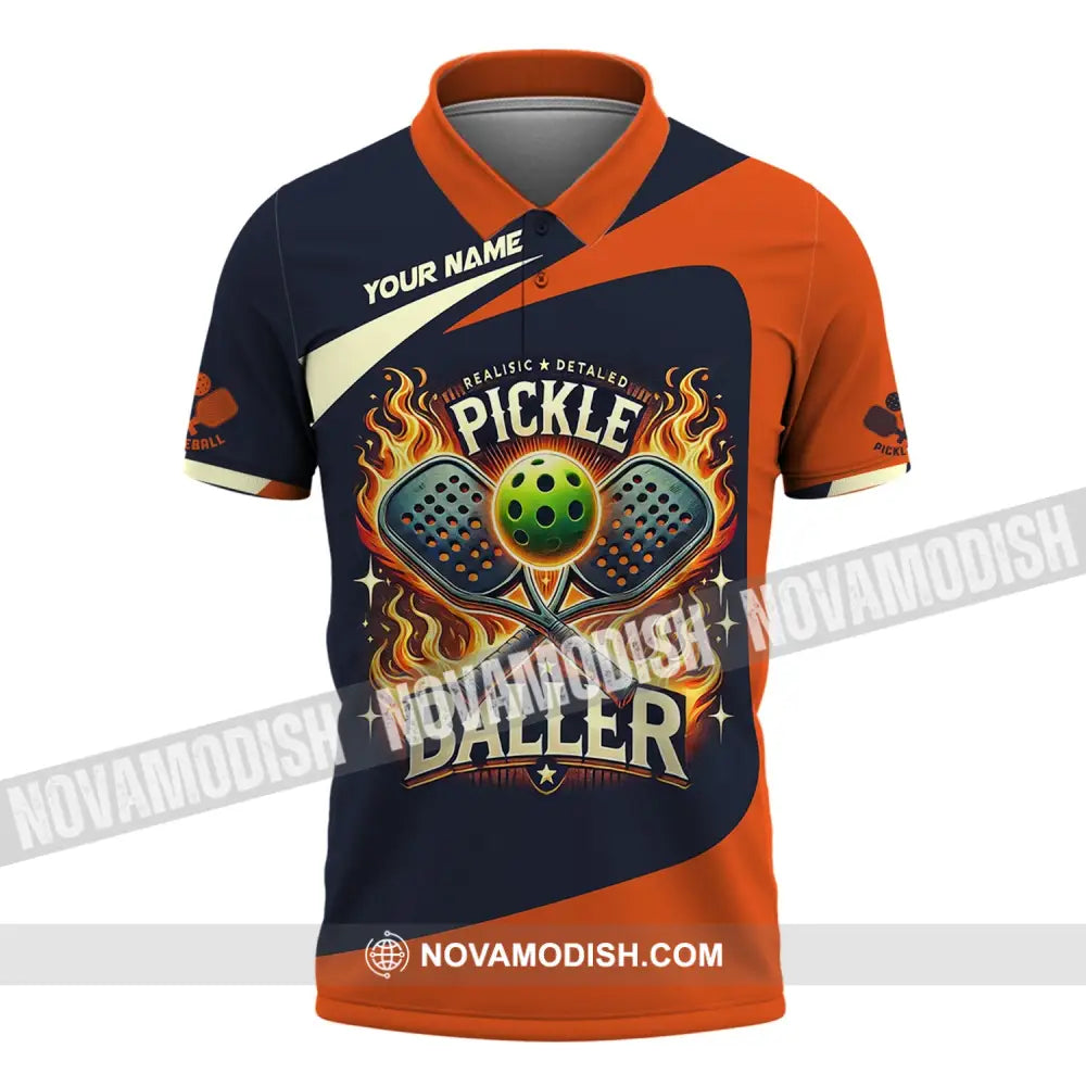 Unisex Shirt Custom Name Pickleball T-Shirt For Club Gift Players Polo / S T-Shirt