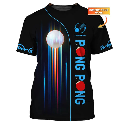 Unisex Shirt Custom Name - Ping Pong Clothing Club T-Shirt Gifts For Lovers