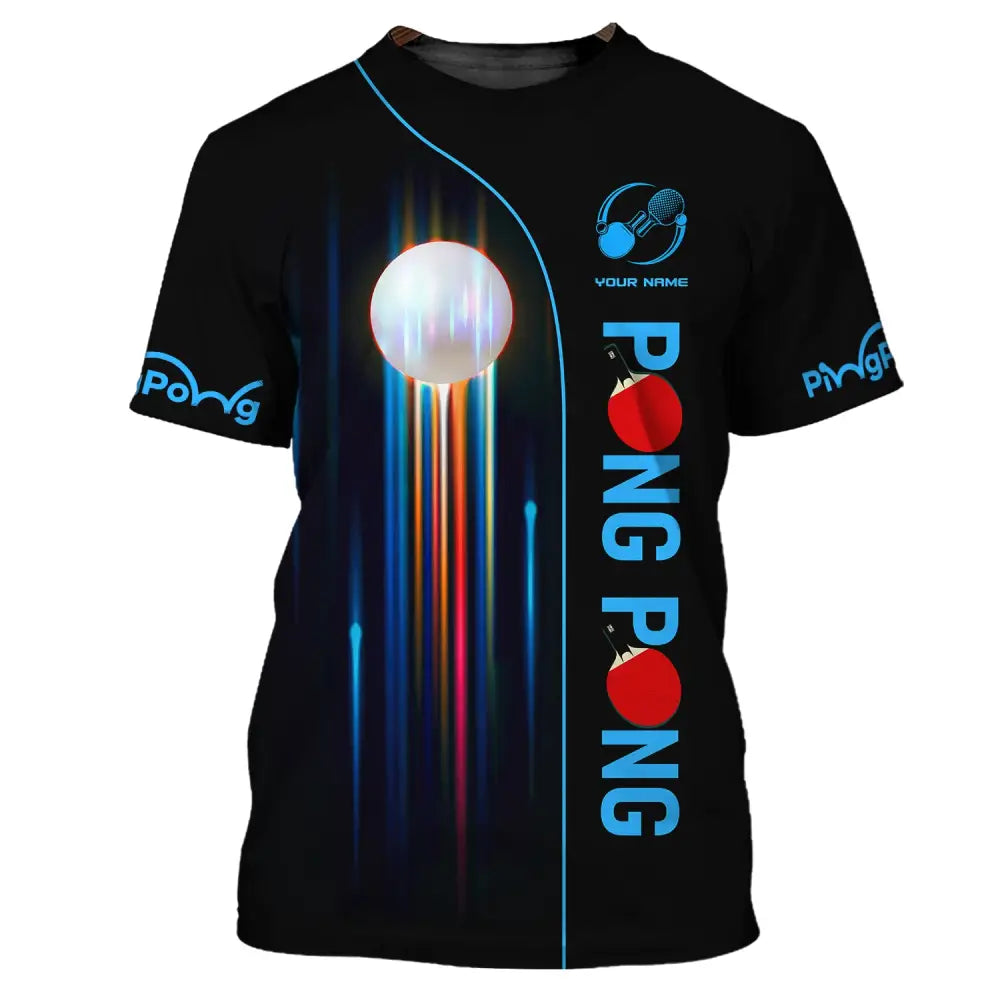 Unisex Shirt Custom Name - Ping Pong Clothing Club T-Shirt Gifts For Lovers / S