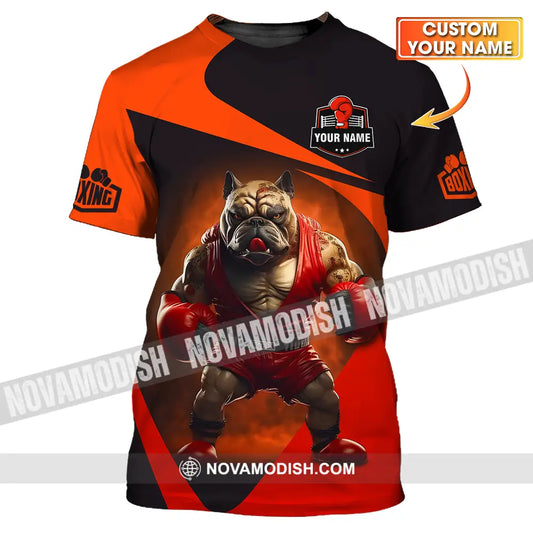 Unisex Shirt - Custom Name Pitbull Boxing Shirt T-shirt