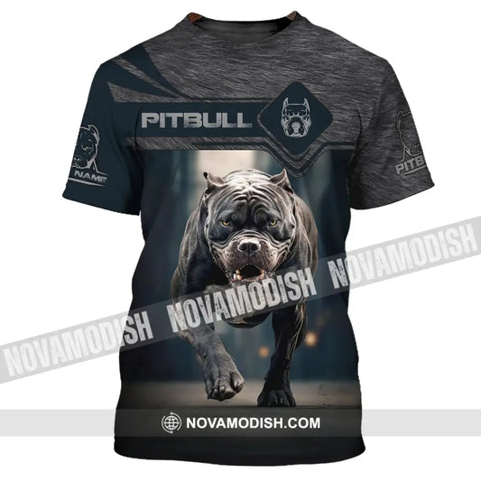 Unisex Shirt Custom Name Pitbull T-Shirt For Dog Lovers / S