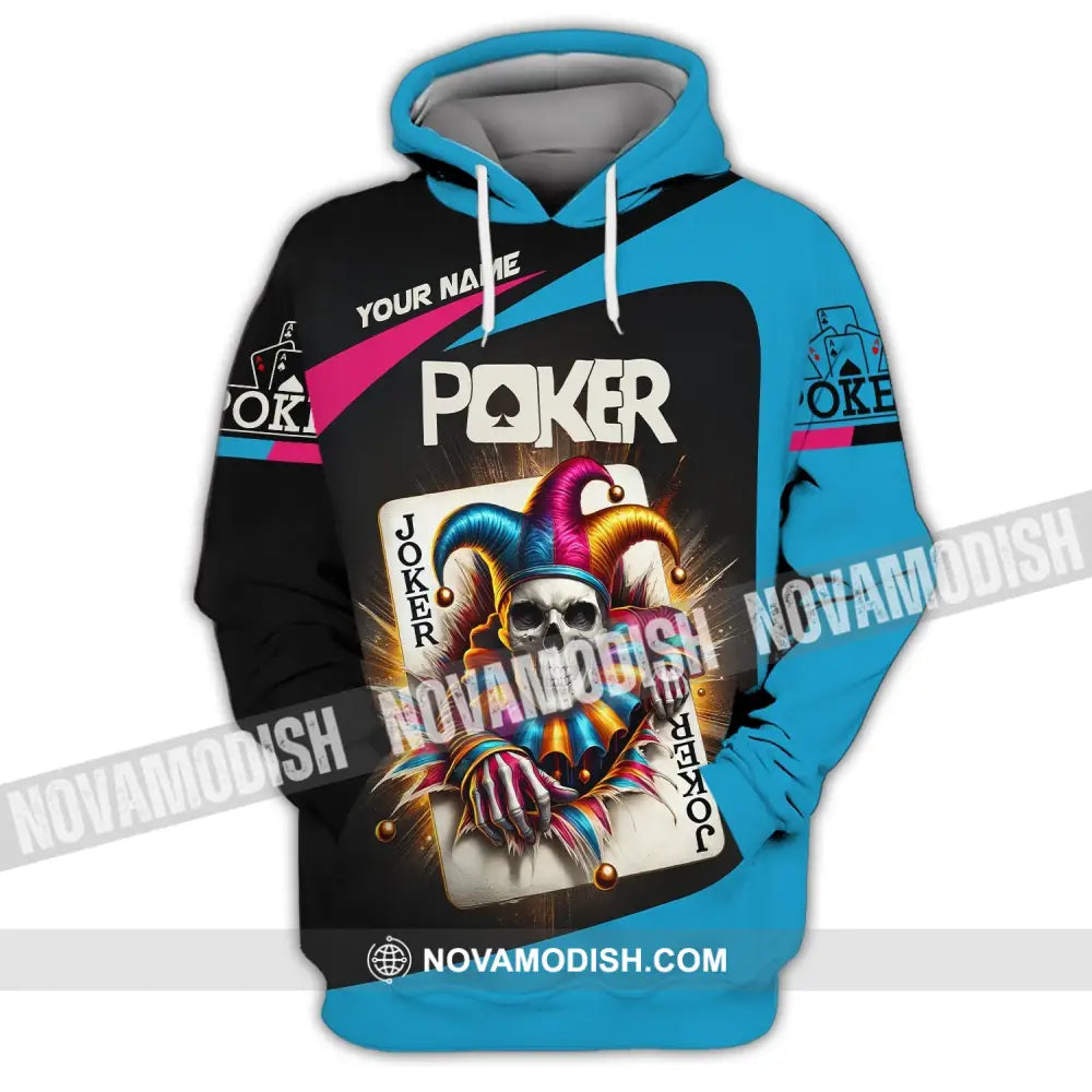 Unisex Shirt Custom Name Poker Gift For Lover Hoodie / S T-Shirt