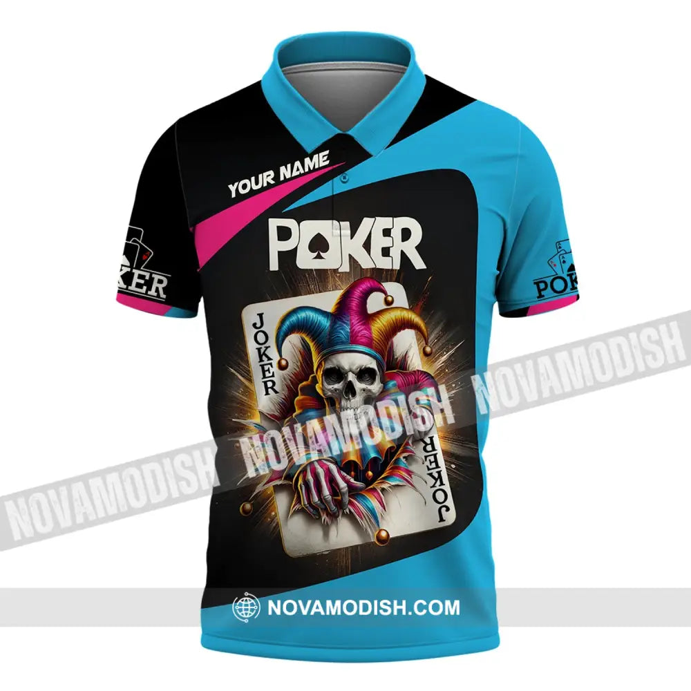 Unisex Shirt Custom Name Poker Gift For Lover Polo / S T-Shirt