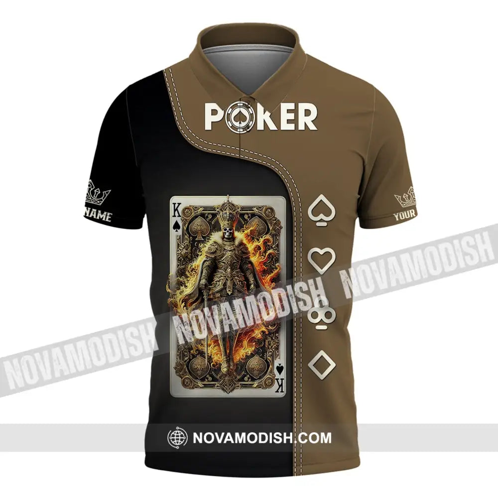 Unisex Shirt Custom Name Poker Gift For Lover Polo / S T-Shirt