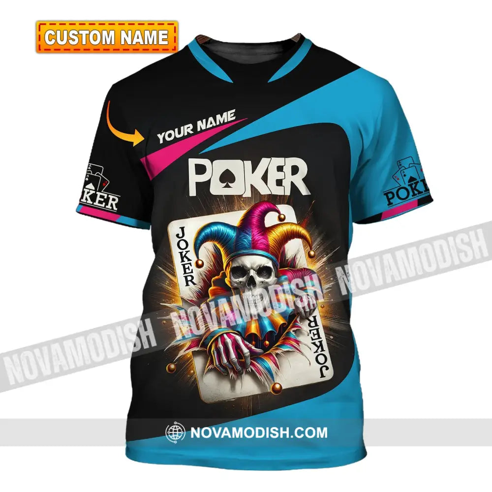 Unisex Shirt Custom Name Poker Gift For Lover T-Shirt