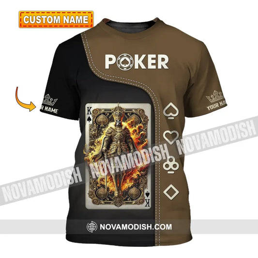 Unisex Shirt Custom Name Poker Gift For Lover T-Shirt