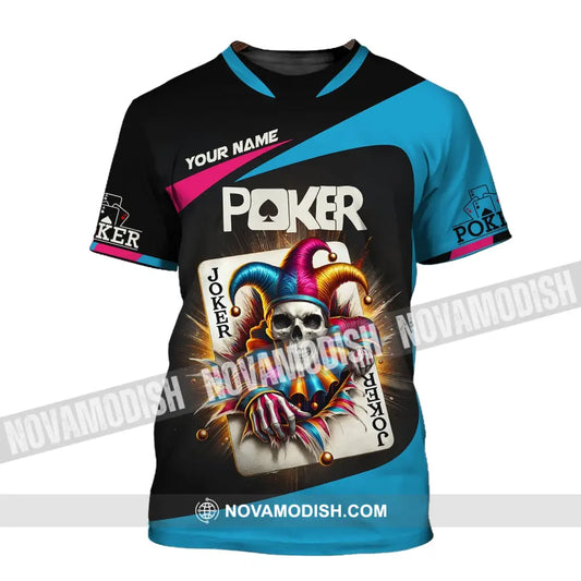 Unisex Shirt Custom Name Poker Gift For Lover T-Shirt / S T-Shirt