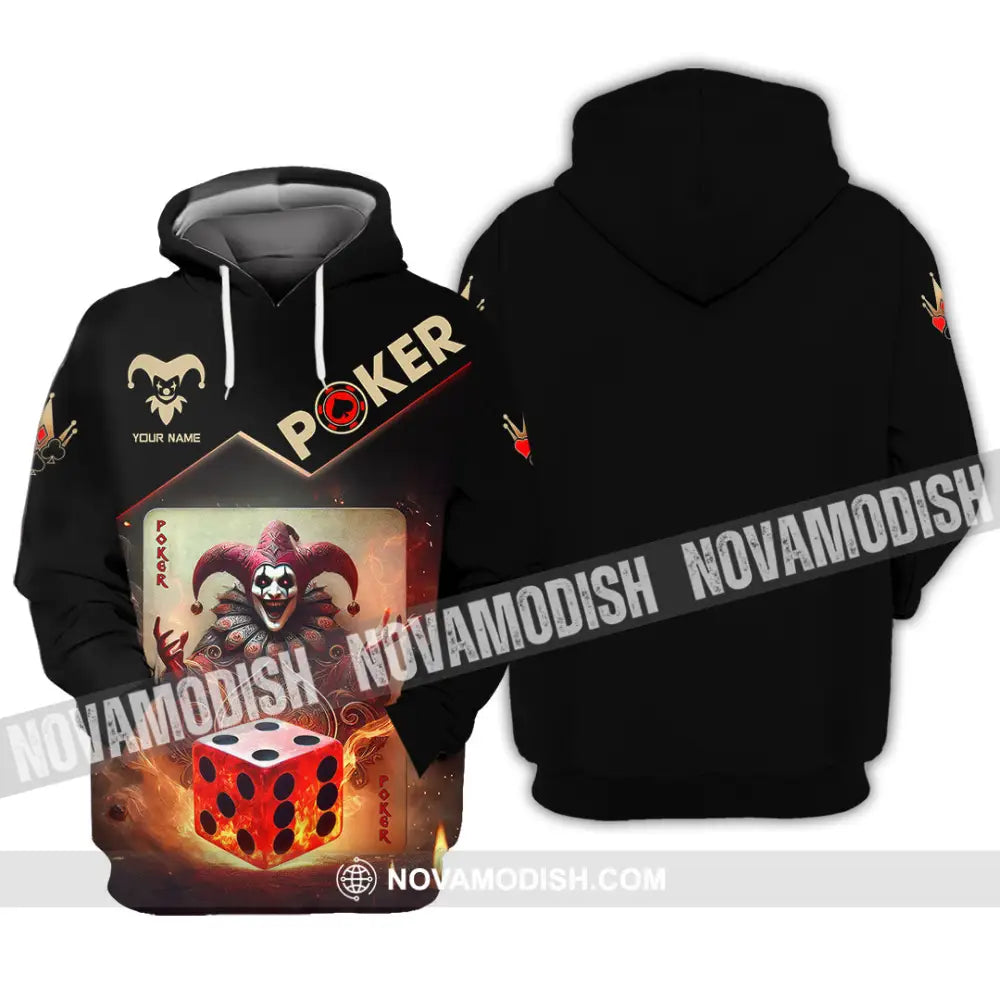 Unisex Shirt Custom Name Poker Gift Hoodie / S T-Shirt