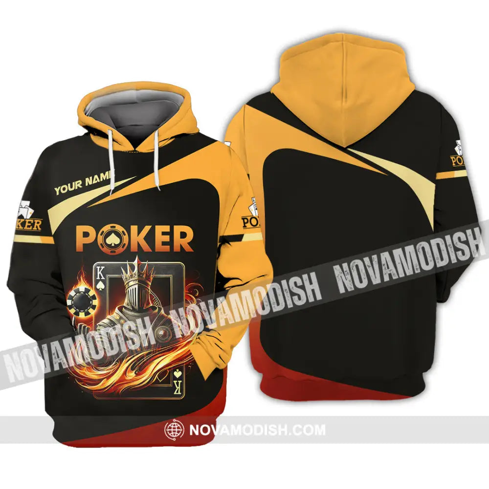 Unisex Shirt Custom Name Poker Gift Hoodie / S T-Shirt