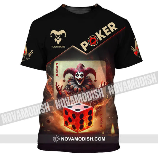 Unisex Shirt Custom Name Poker Gift T-Shirt / S T-Shirt