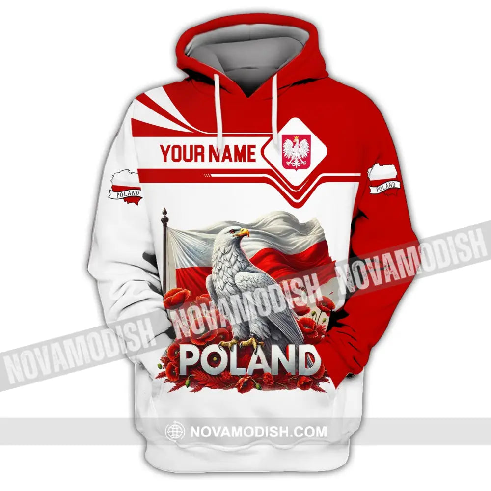 Unisex Shirt Custom Name Poland Polo Long Sleeve Gift Hoodie / S T-Shirt