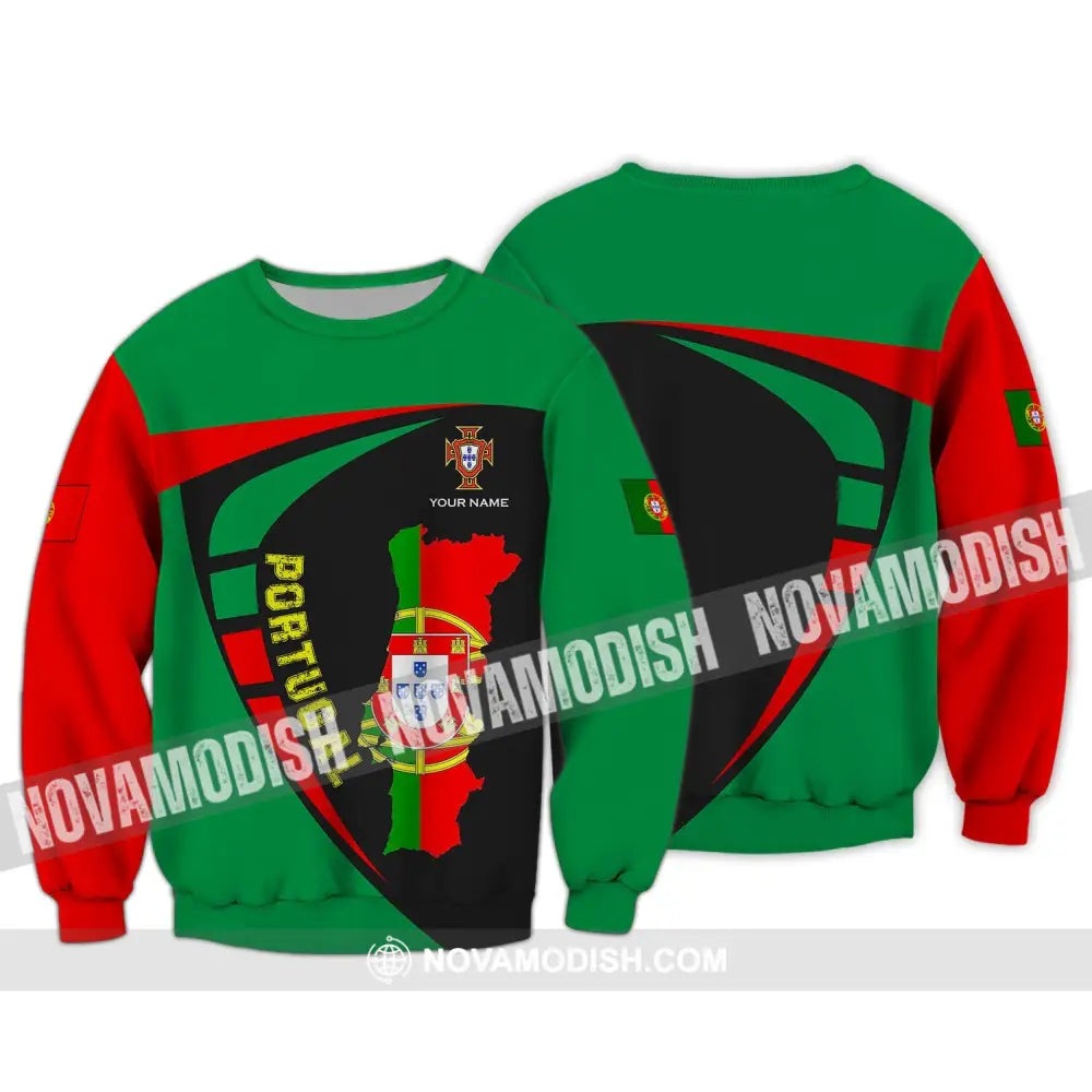 Unisex Shirt - Custom Name Shirt - Portugal Shirt Custom Name Long Sleeve / S T-shirt