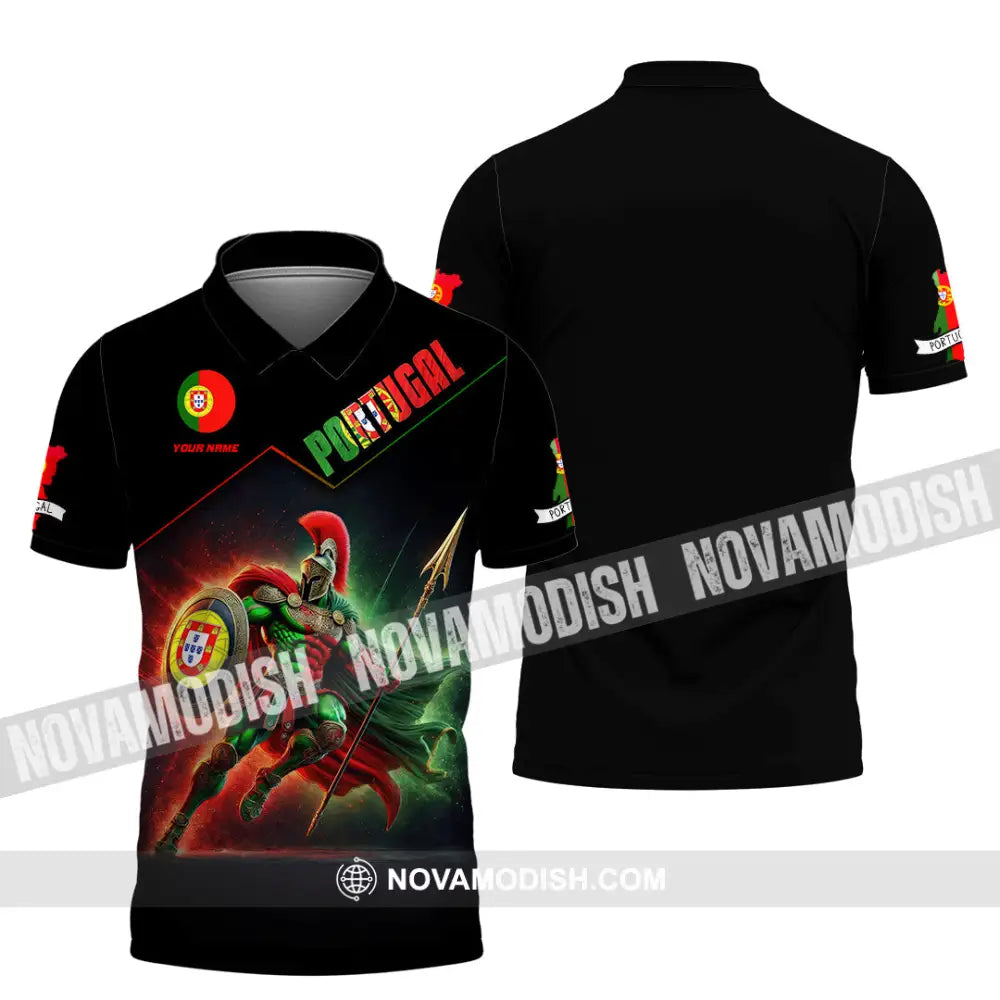 Unisex Shirt Custom Name Portugal Lover Gift Polo / S T-Shirt