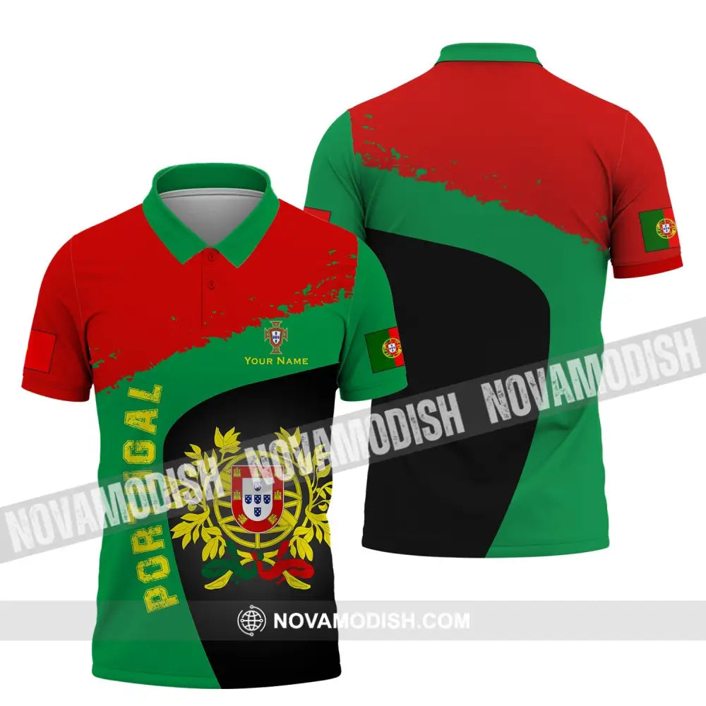 Unisex Shirt - Custom Name Shirt - Portugal Shirt Custom Name Polo Shirt / S T-shirt