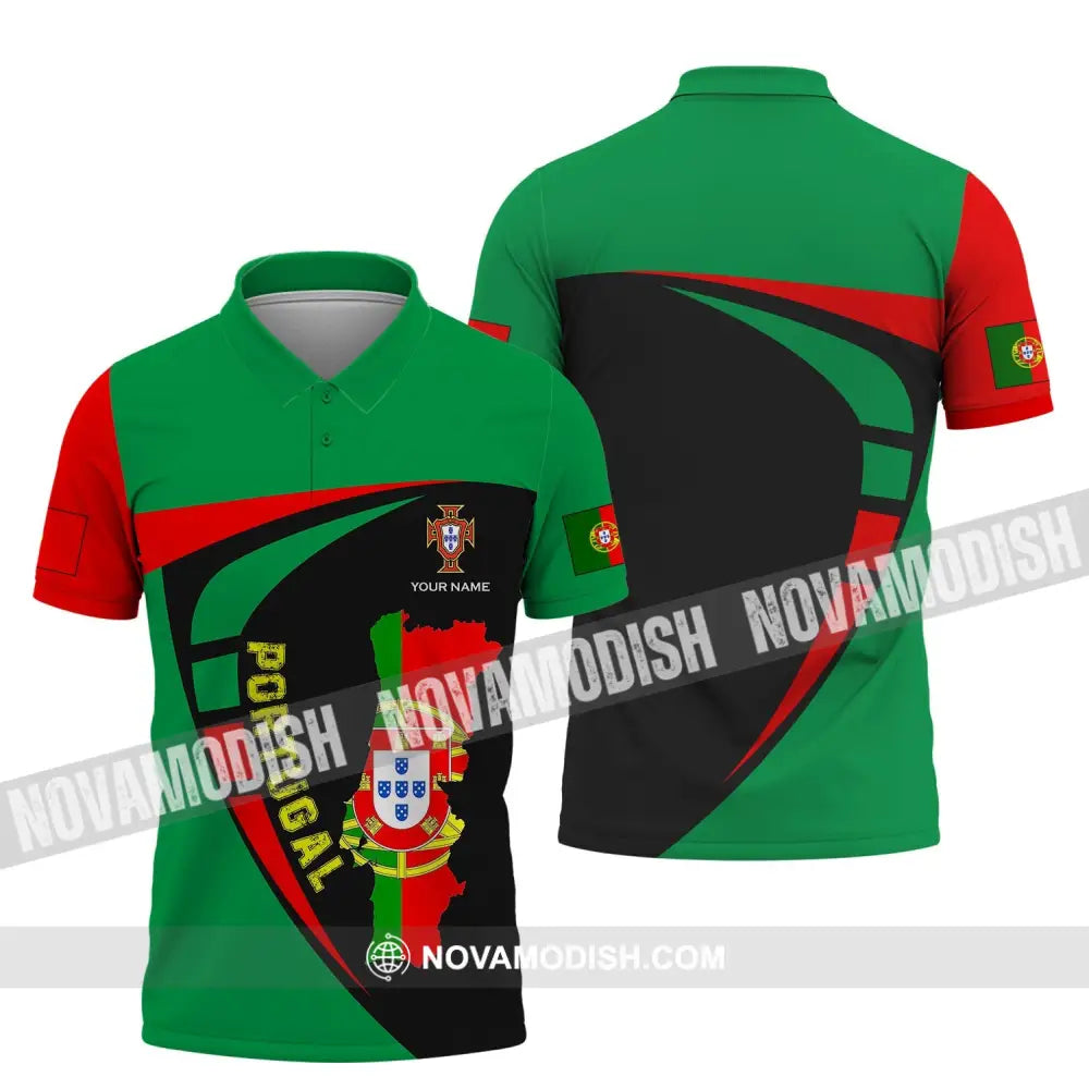 Unisex Shirt - Custom Name Shirt - Portugal Shirt Custom Name Polo Shirt / S T-shirt