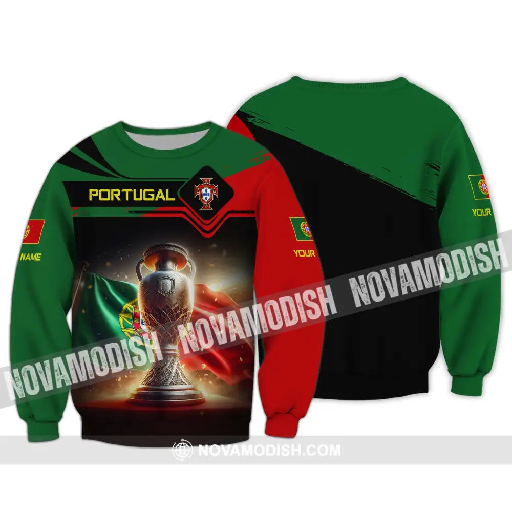 Unisex Shirt Custom Name Portugal Pride Gift Long Sleeve / S T-Shirt