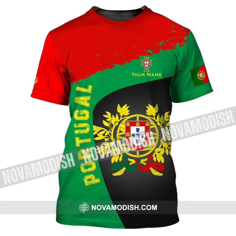 Unisex Shirt - Custom Name Shirt - Portugal Shirt Custom Name T-Shirt / S T-shirt