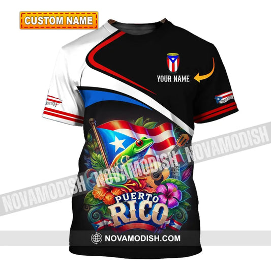 Unisex Shirt - Custom Name Puerto Rico T-Shirt