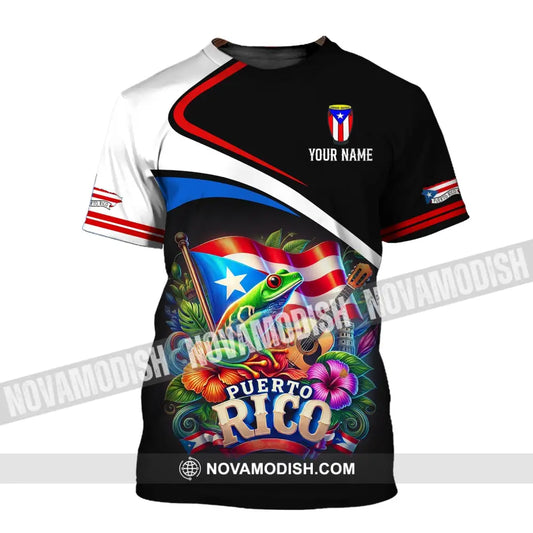 Unisex Shirt - Custom Name Puerto Rico T-Shirt / S T-Shirt