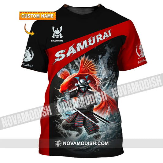 Unisex Shirt Custom Name Samurai Japanese T-Shirt Lover Gift T-Shirt