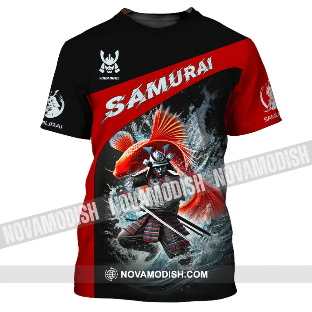 Unisex Shirt Custom Name Samurai Japanese T-Shirt Lover Gift / S T-Shirt