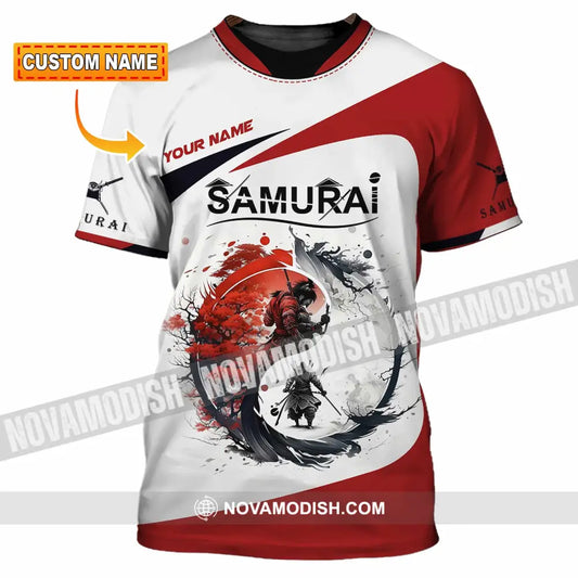 Unisex Shirt Custom Name Samurai Polo Long Sleeve T-Shirt