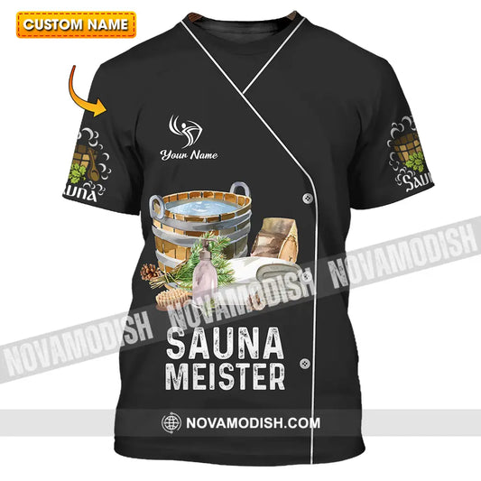 Unisex Shirt - Custom Name Shirt Sauna Meister T-shirt