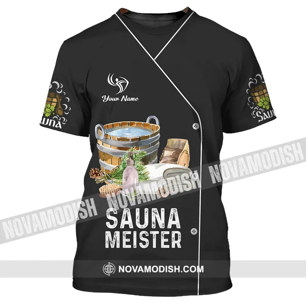 Unisex Shirt - Custom Name Shirt Sauna Meister T-Shirt / S T-shirt