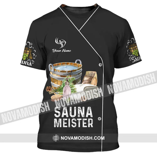Unisex Shirt - Custom Name Shirt Sauna Meister T-Shirt / S T-shirt