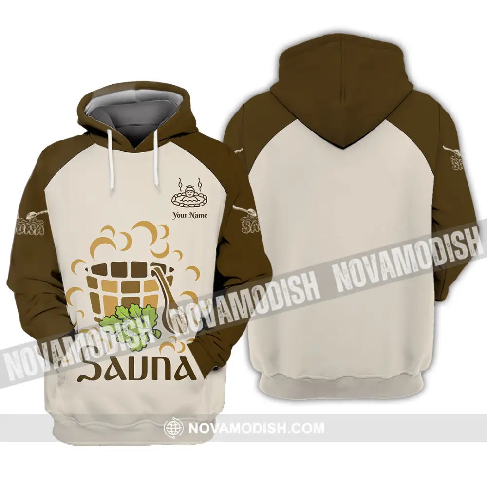 Unisex Shirt - Custom Name Shirt Sauna Relax Hoodie / S T-shirt