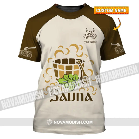 Unisex Shirt - Custom Name Shirt Sauna Relax T-shirt