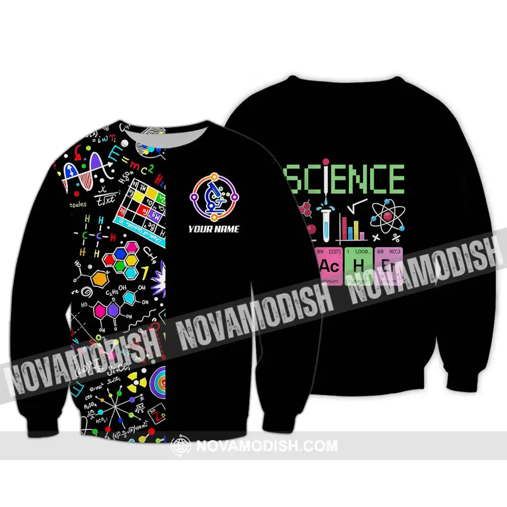 Unisex Shirt - Custom Name Science Shirt Long Sleeve / S T-shirt