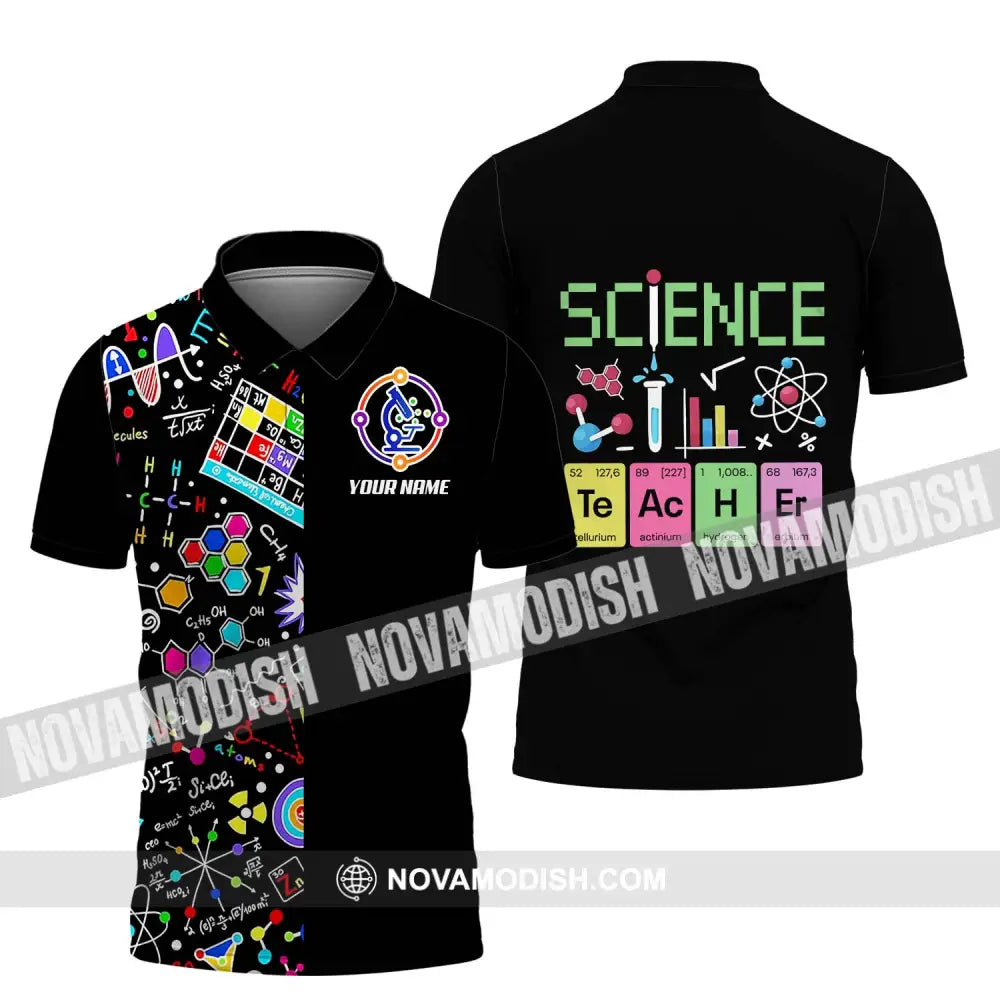 Unisex Shirt - Custom Name Science Shirt Polo Shirt / S T-shirt
