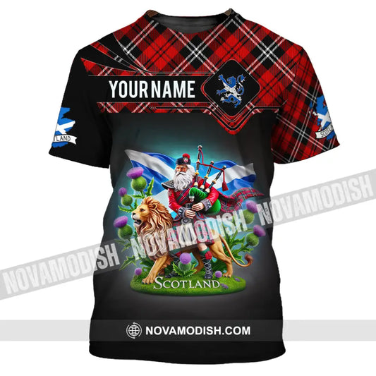 Unisex Shirt Custom Name Scotland Christmas Gift For Scottish T-Shirt / S T-Shirt