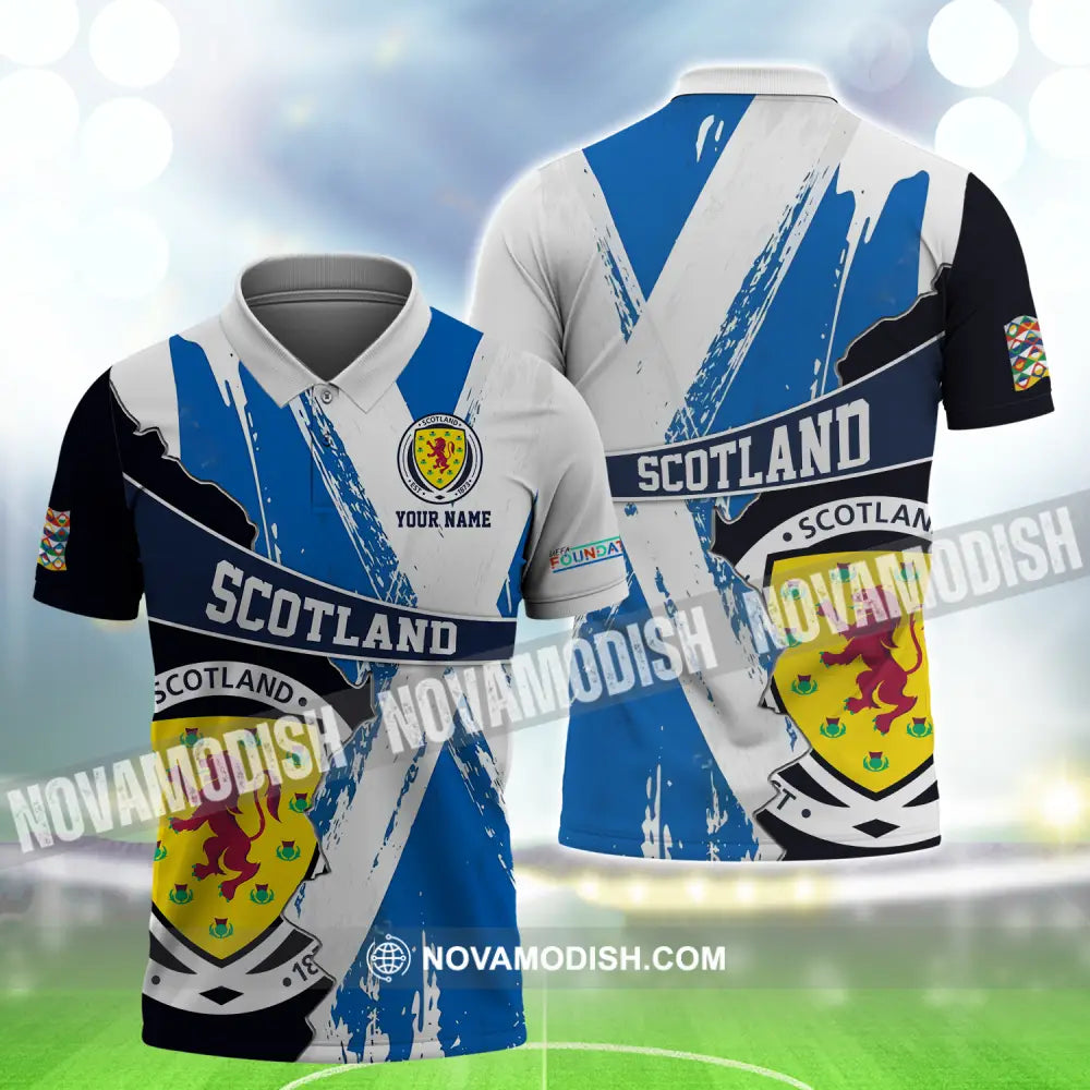 Unisex Shirt - Custom Name Scotland EST.1983 Euro 2024 Shirt Polo Shirt / S T-shirt