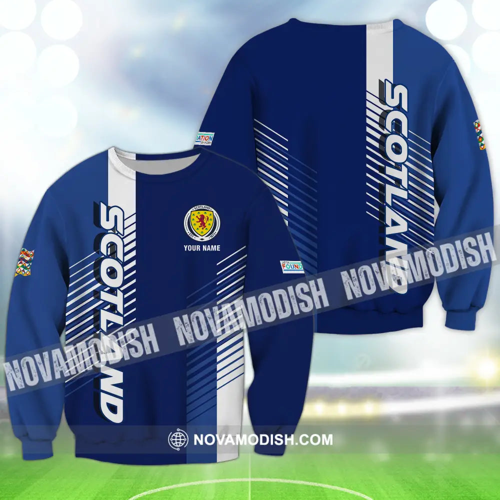 Unisex Shirt - Custom Name Scotland Euro 2024 Shirt Long Sleeve / S T-shirt